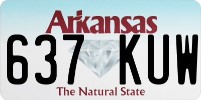 AR license plate 637KUW
