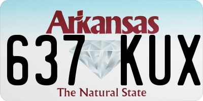 AR license plate 637KUX