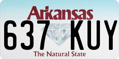 AR license plate 637KUY
