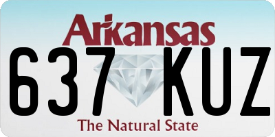 AR license plate 637KUZ