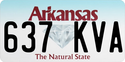 AR license plate 637KVA
