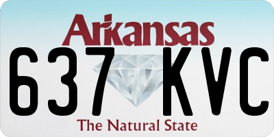 AR license plate 637KVC