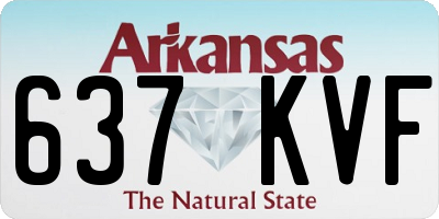 AR license plate 637KVF