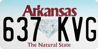 AR license plate 637KVG