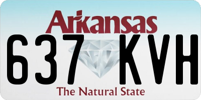 AR license plate 637KVH