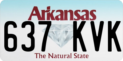 AR license plate 637KVK