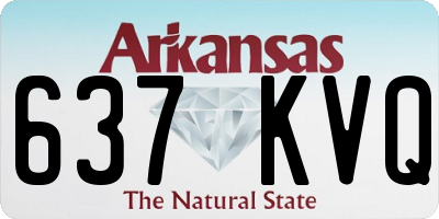 AR license plate 637KVQ