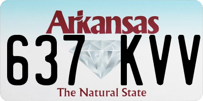 AR license plate 637KVV