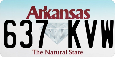 AR license plate 637KVW