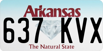 AR license plate 637KVX