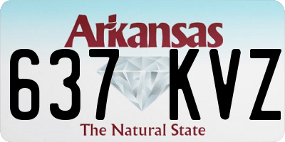 AR license plate 637KVZ