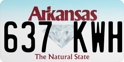 AR license plate 637KWH