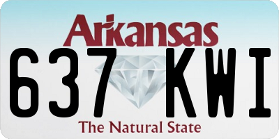 AR license plate 637KWI