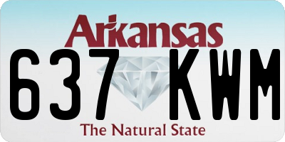 AR license plate 637KWM