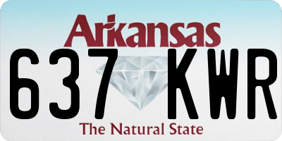AR license plate 637KWR