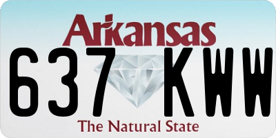 AR license plate 637KWW