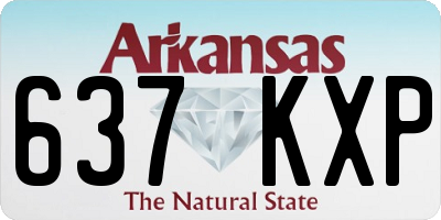 AR license plate 637KXP
