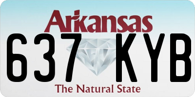 AR license plate 637KYB