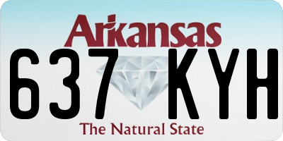 AR license plate 637KYH