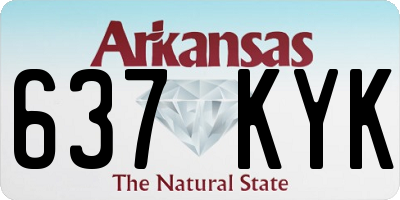 AR license plate 637KYK