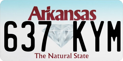 AR license plate 637KYM