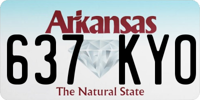 AR license plate 637KYO