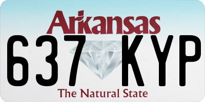AR license plate 637KYP