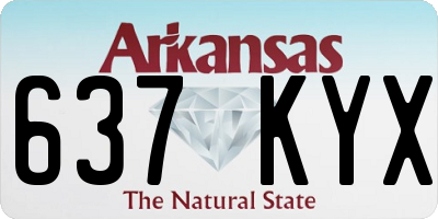 AR license plate 637KYX