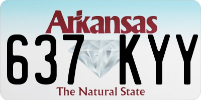 AR license plate 637KYY