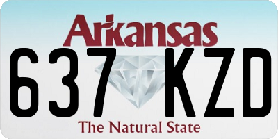 AR license plate 637KZD