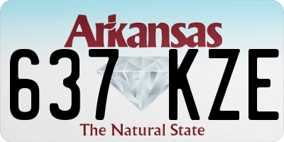 AR license plate 637KZE
