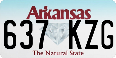 AR license plate 637KZG