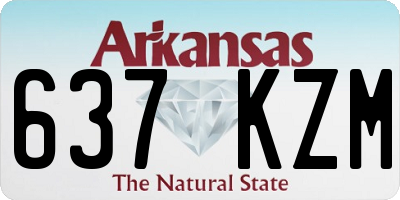AR license plate 637KZM