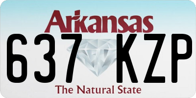 AR license plate 637KZP