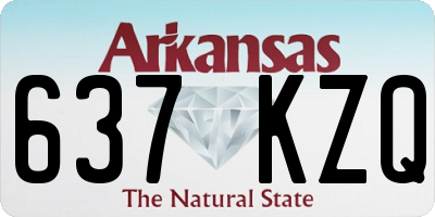 AR license plate 637KZQ