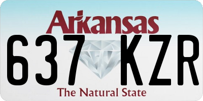 AR license plate 637KZR
