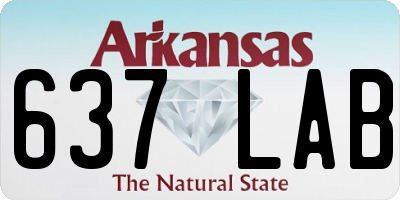 AR license plate 637LAB