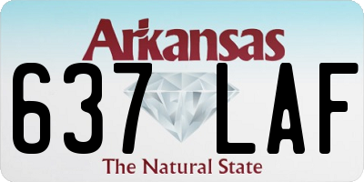 AR license plate 637LAF