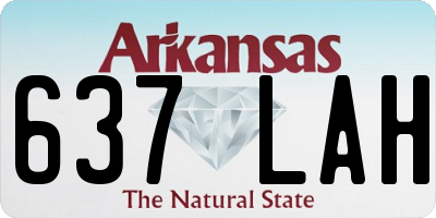 AR license plate 637LAH