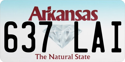 AR license plate 637LAI