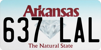 AR license plate 637LAL
