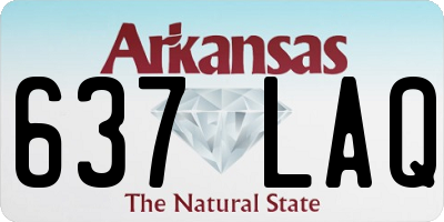 AR license plate 637LAQ