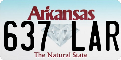 AR license plate 637LAR