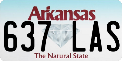 AR license plate 637LAS