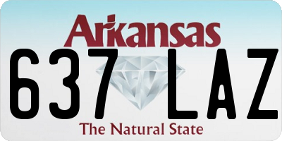 AR license plate 637LAZ