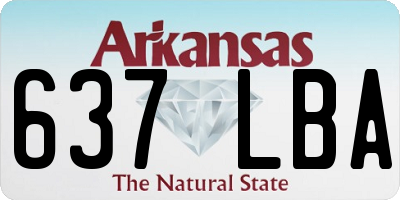 AR license plate 637LBA