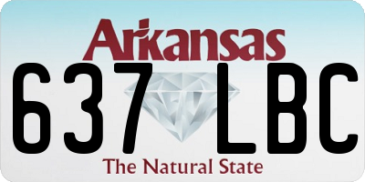 AR license plate 637LBC