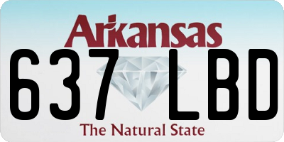 AR license plate 637LBD