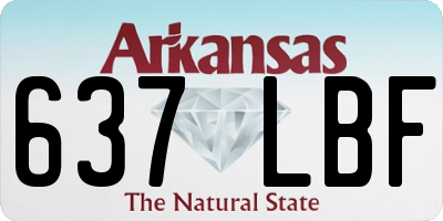 AR license plate 637LBF