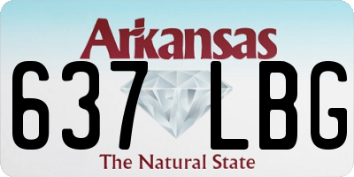 AR license plate 637LBG